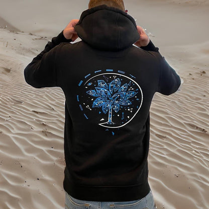 Powerful Galaxy Hoodie Black Blue